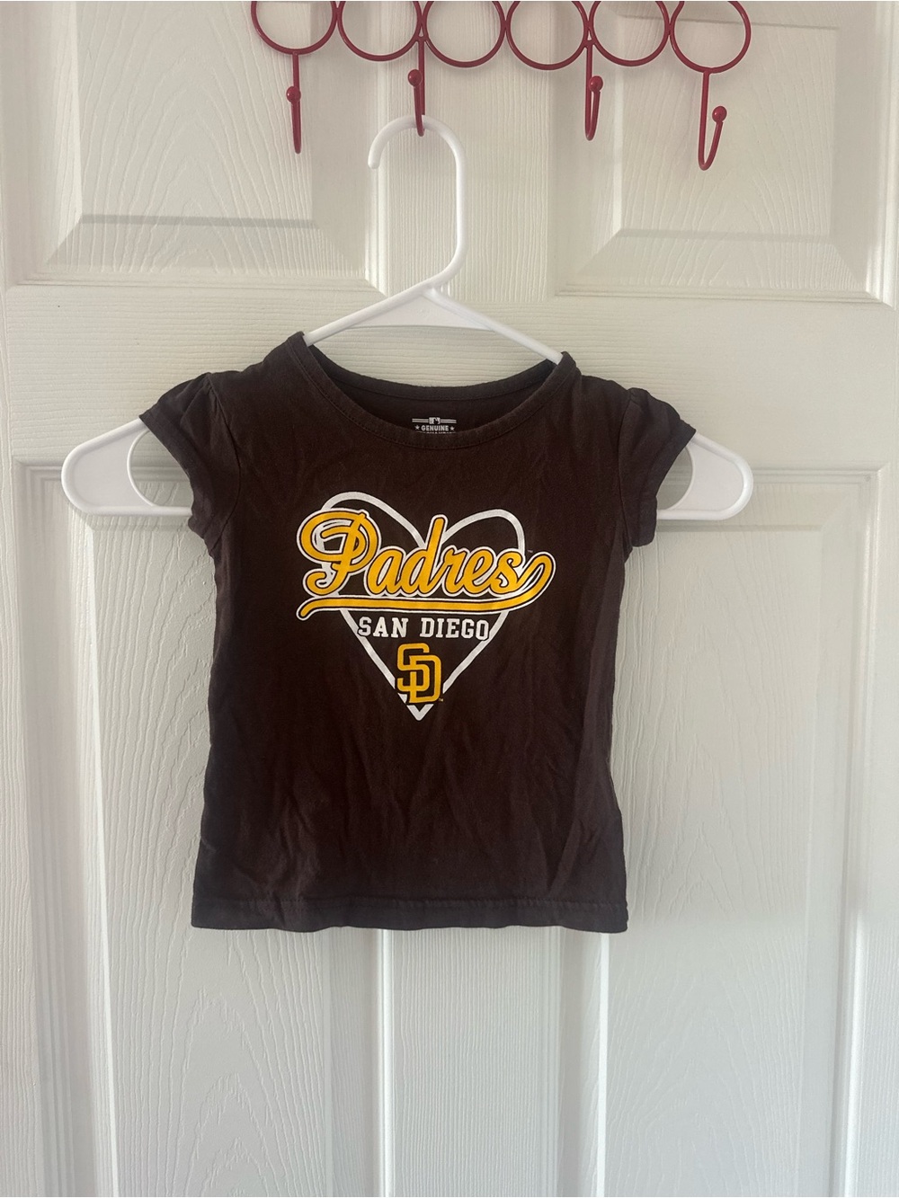 San Diego Padres Kids Girl Shirt Size 2T Short Sleeve Genuine Merchandise
